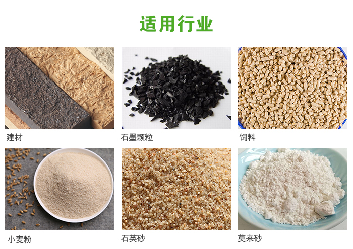 高頻振動(dòng)篩主要用于化工，建材，石墨顆粒，飼料，小麥粉，石英砂，豆?jié){，果汁等各種物料的干法、濕法篩分、分級(jí)、脫水，過濾。